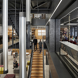 Gensler New York office interior staircase